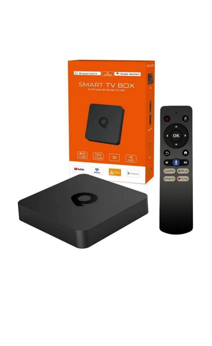 Смарт ТВ-приставка Q1 с голосовым

2/1656 ATV Box Android TV 10 Blueto