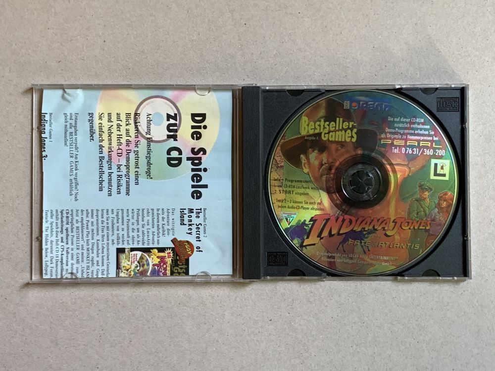 Gra Indiana Jones and the Fate of Atlantis CD-ROM