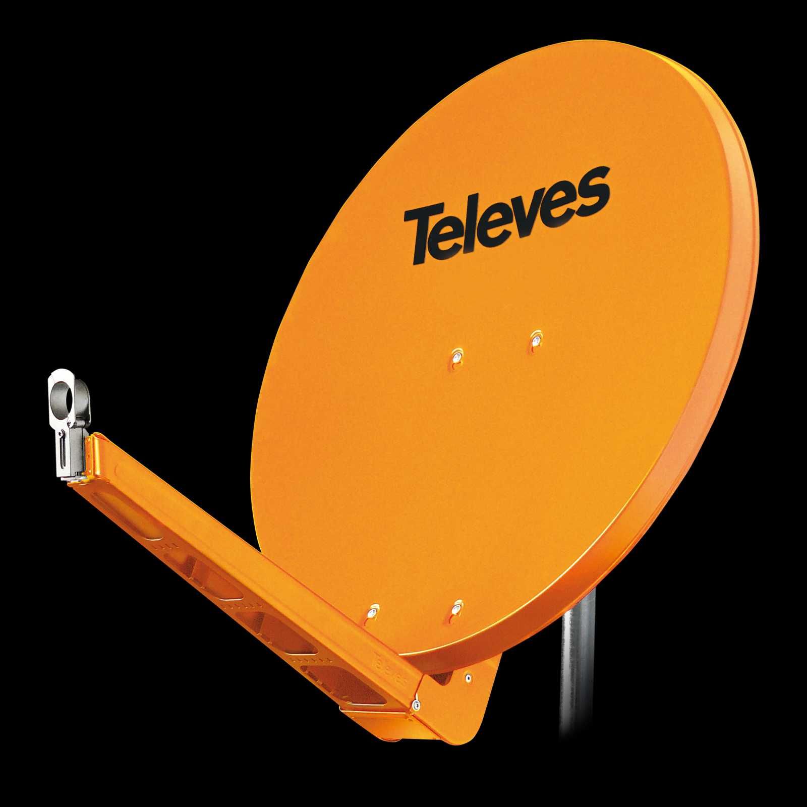 **NOVO** Antena Parabólica Televes QSD75 Laranja - Embalada de Fábrica