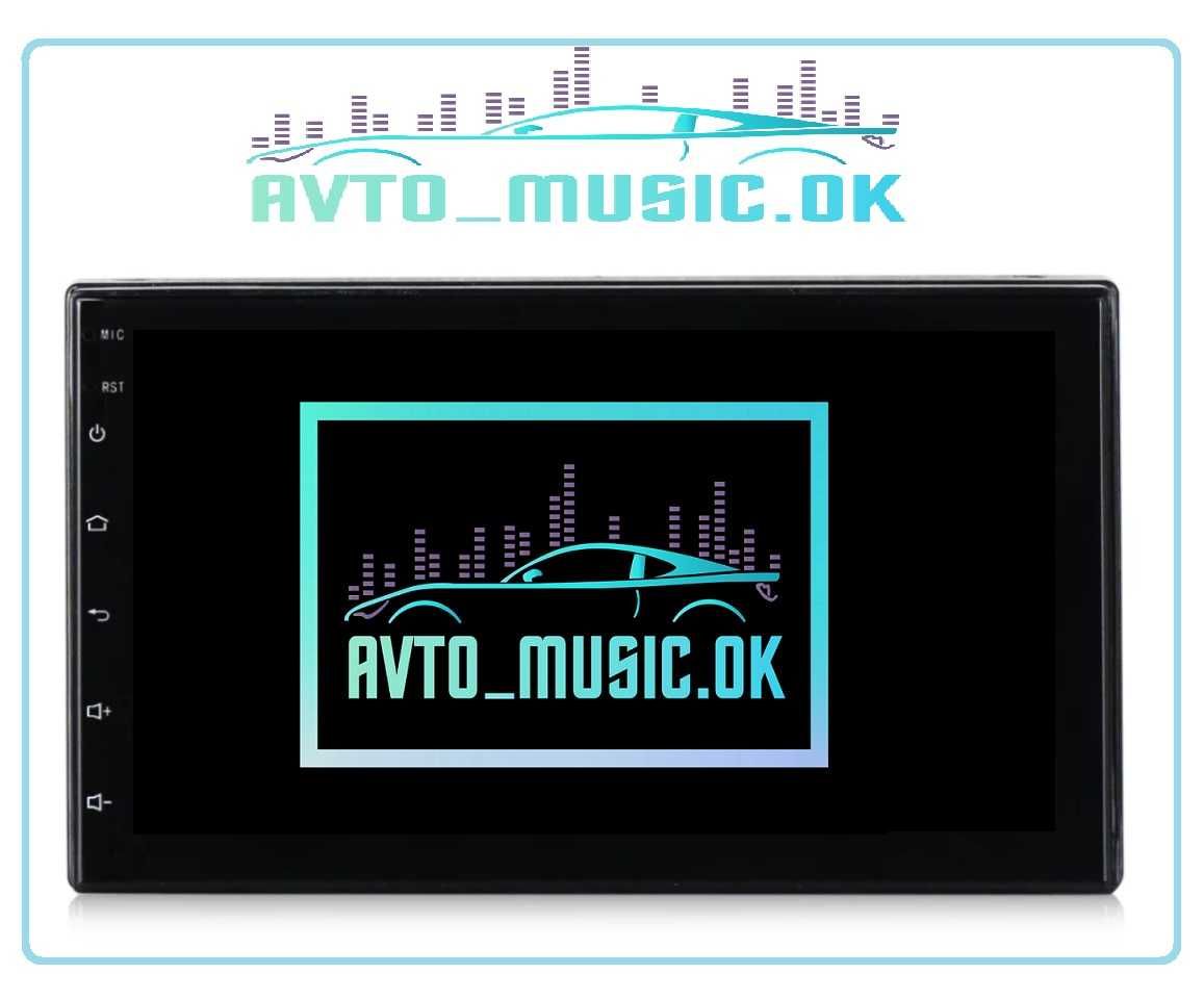 Магнітола універсальна, 2din, Android, USB, GPS, 4G, CarPlay!