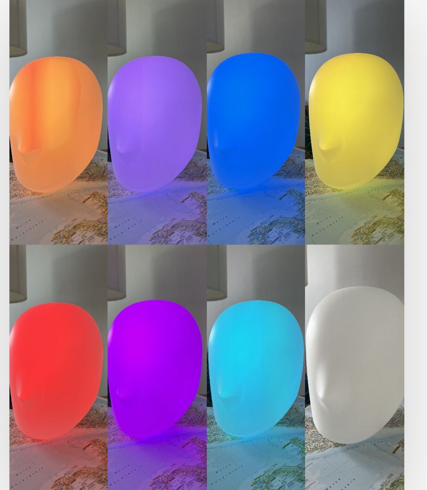 Lampka  Ikea ISKÄRNA Led ( wielobarwna 7 kolorów )