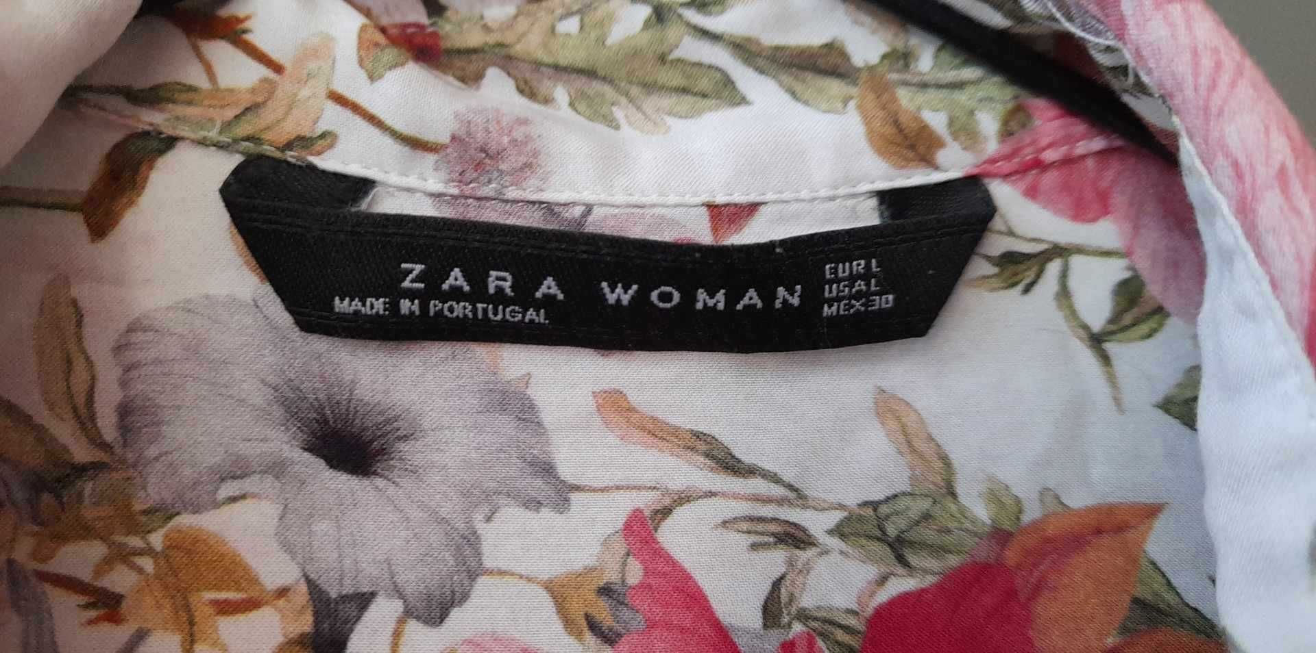 zjawiskowa koszula ZARA woman kwiaty kwiatowa XXL-3XL