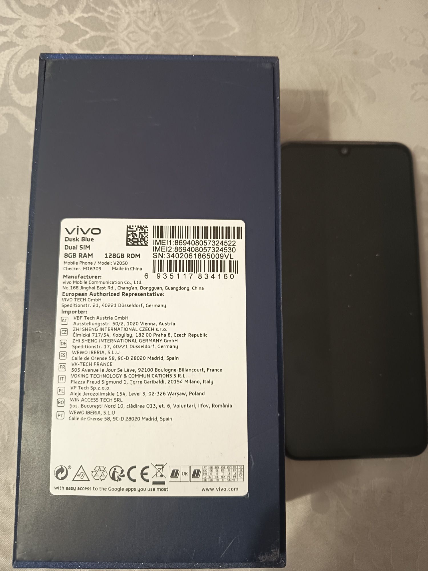 Vivo v21 5g Dusk Blue
