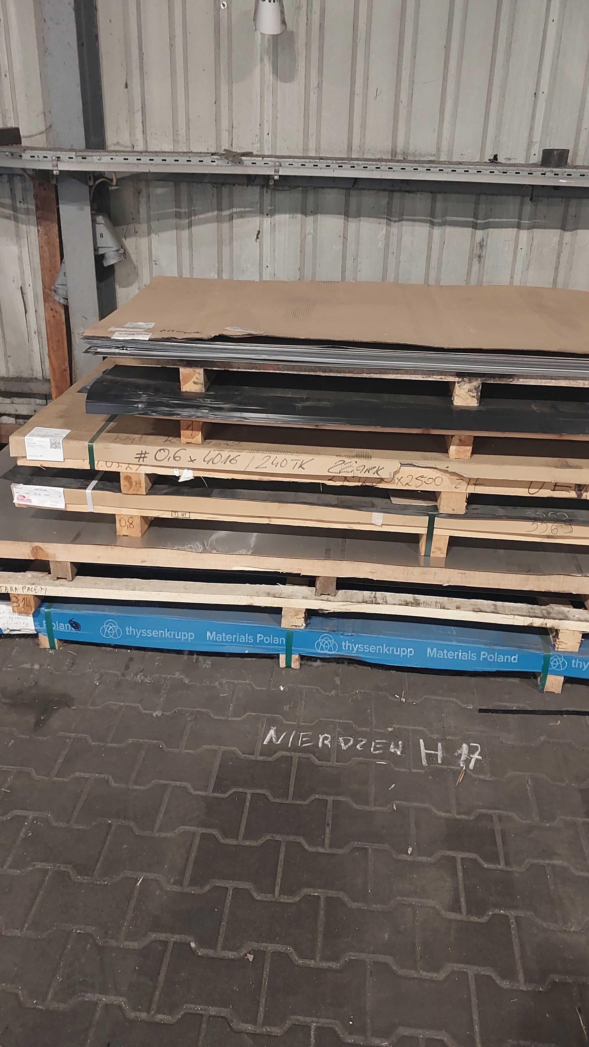 Blacha nierdzewna, magnetyczna 1,0x1000x2000 gat.1.4016/H17, BYTOM,