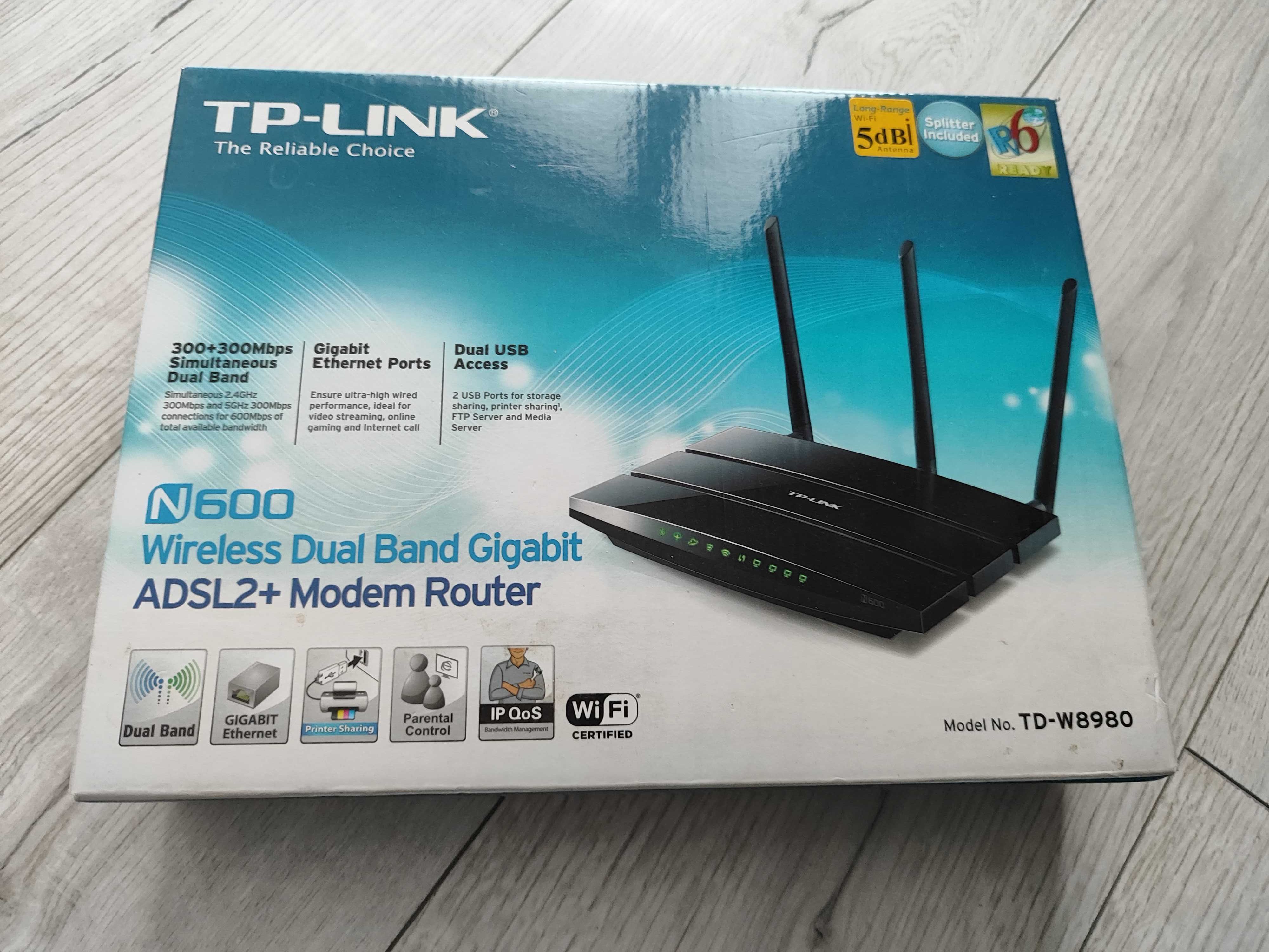 Router TP LINK TD-W8980 dwupasmowy N600