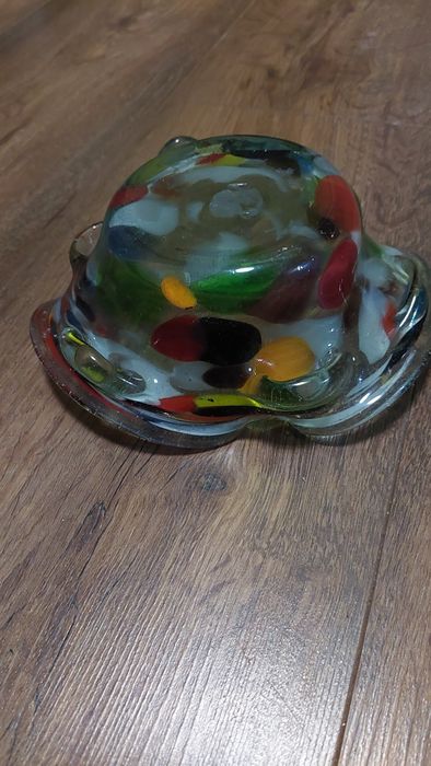 Stara kolorowa popielniczka prl