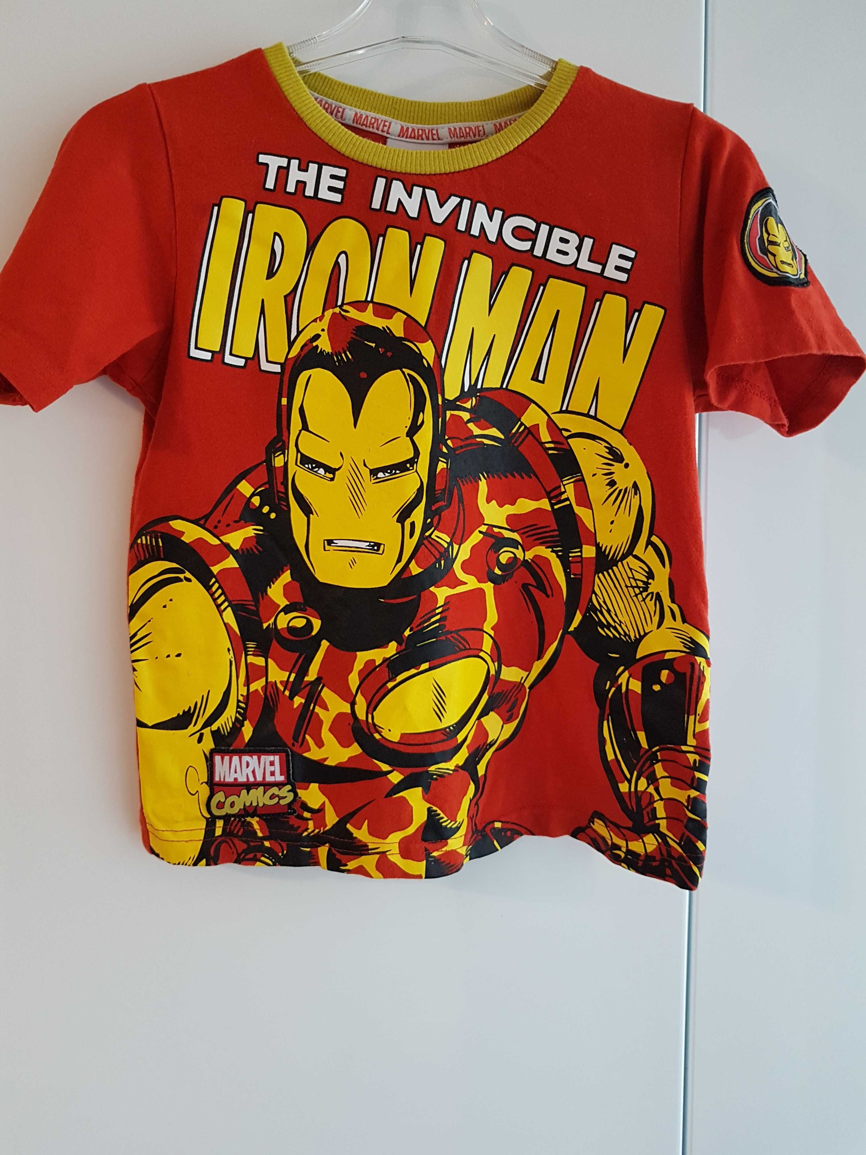 Nowość 2024:) t-shirt IRON MAN MARVEL COMICS roz 110/116