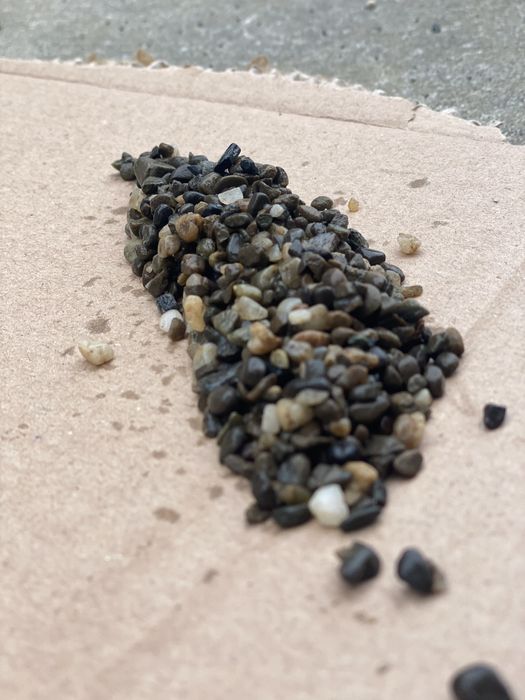 Декоративна галька, крихта, крошка річкова сіра 3-5мм (закарпатська)