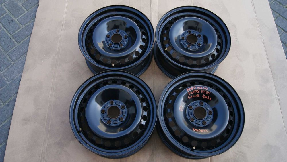 Felgi stalowe 16'' 5x108 Volvo Ford Mondeo Focus V60 S60 S80 montaż