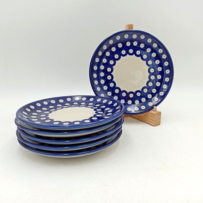 Zestaw 6 talerzy 17cm Ceramika Bolesławiec