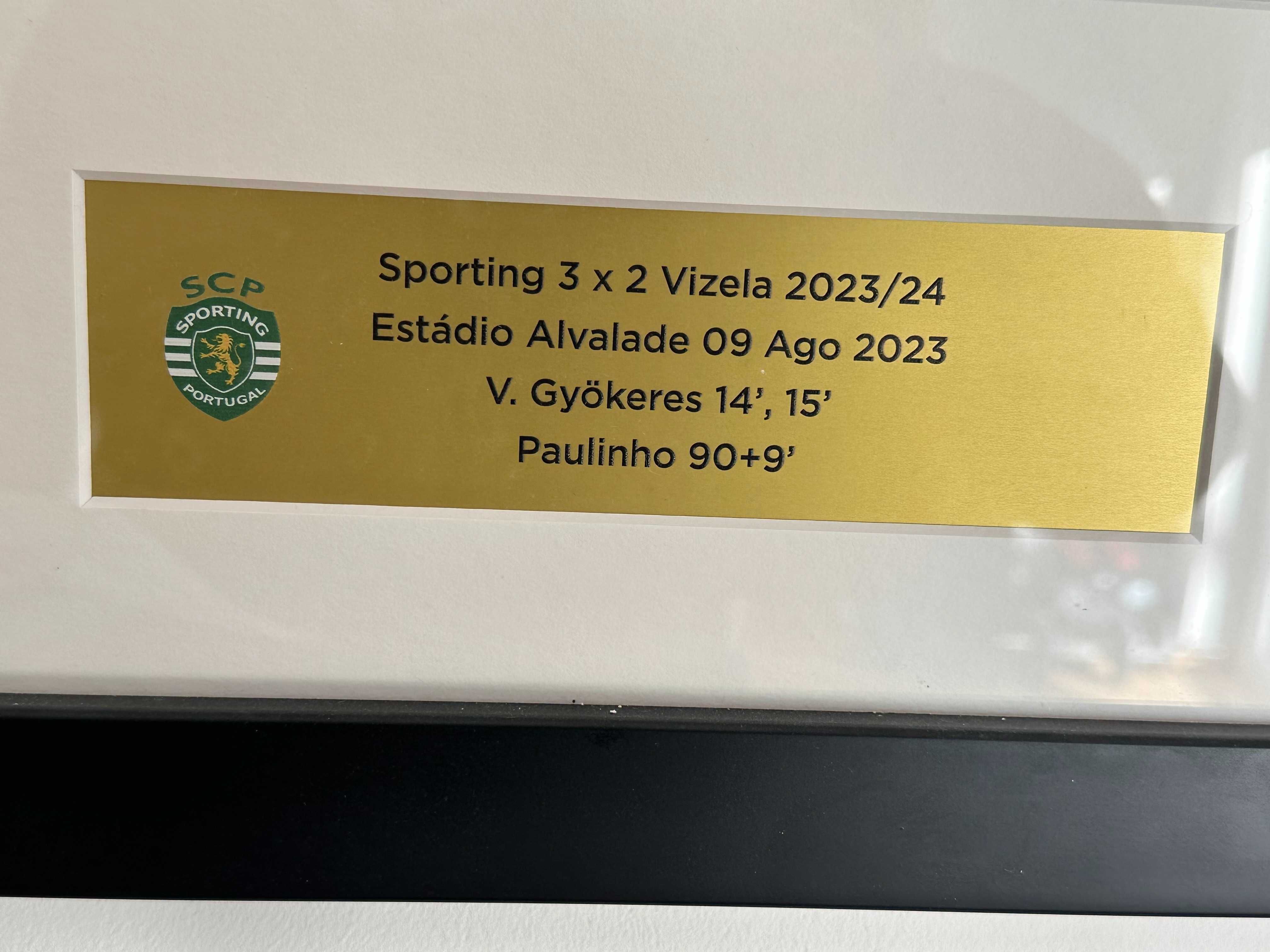 Camisola autografada Gyokeres - Primeiro jogo oficial Sporting