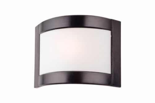 Lamkur lampa ścienna kinkiet Halina 09742 PD 1 drewno wenge szkło