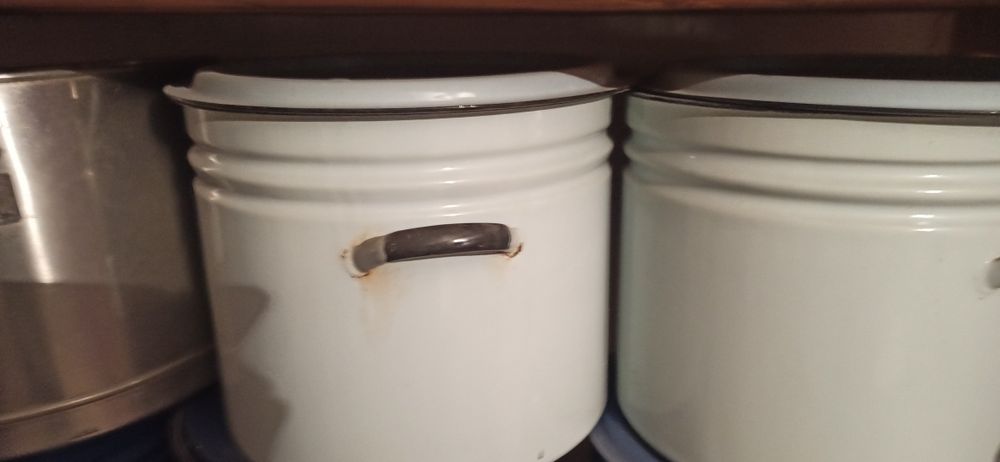 Емальований бак (виварка) 40-50 л з кришкою. Виробництво СРСР. Ідеальн