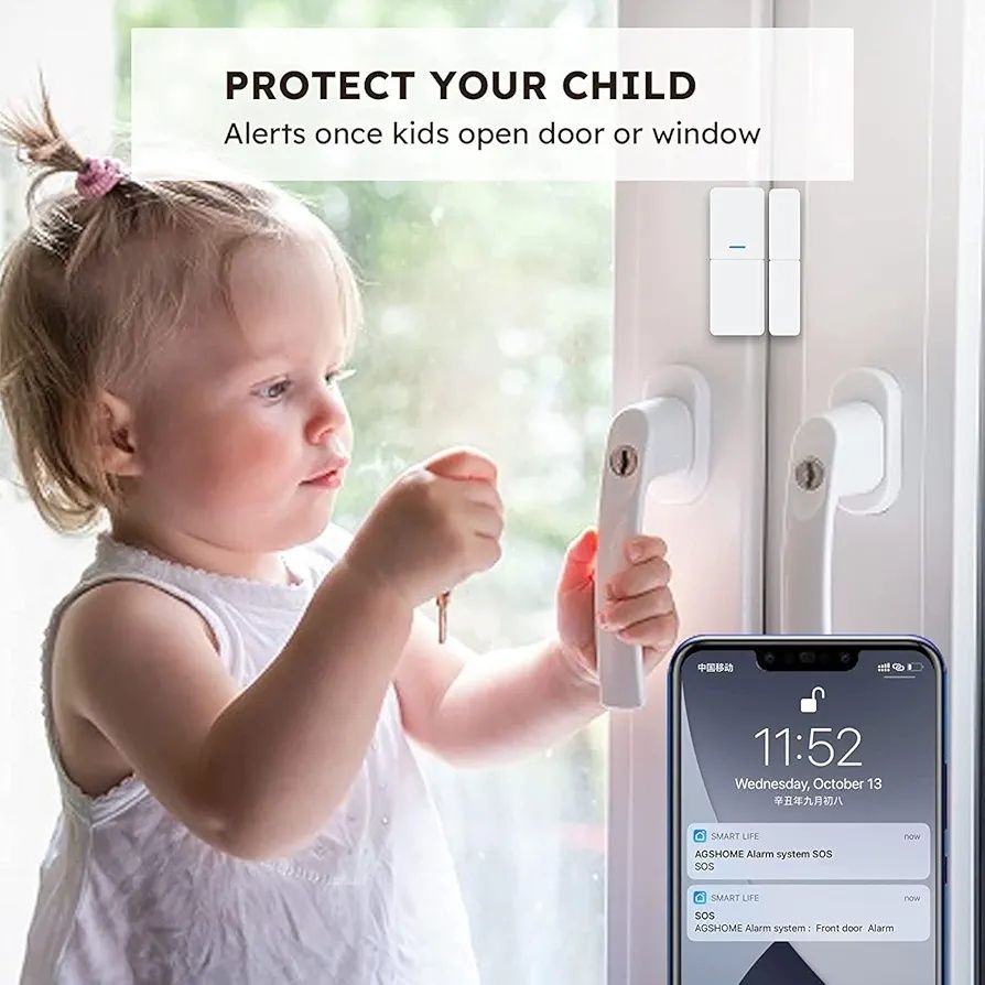 11 sztuk, inteligentny system alarmowy Wi-Fi z funkcją Home Security,