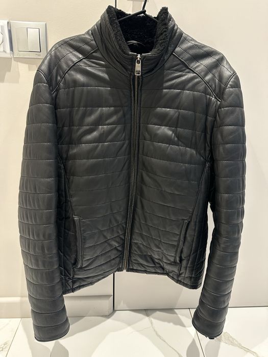 Шкіряна дублянка чоловіча