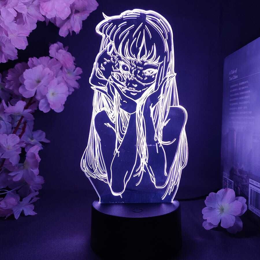 Аниме-ночник 3D LED светильник с Томиэ из Коллекция Дзюндзи Ито аніме