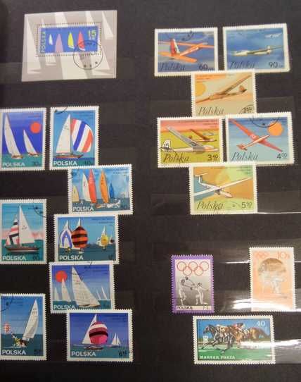 Zestaw znaczków kolekcja wraz z klaserem 500szt