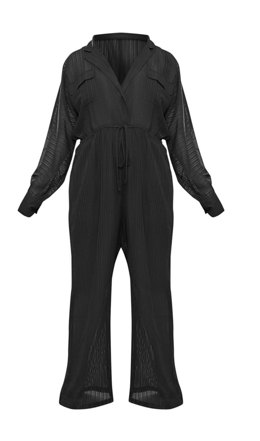Kombinezon plus size r58 czarny