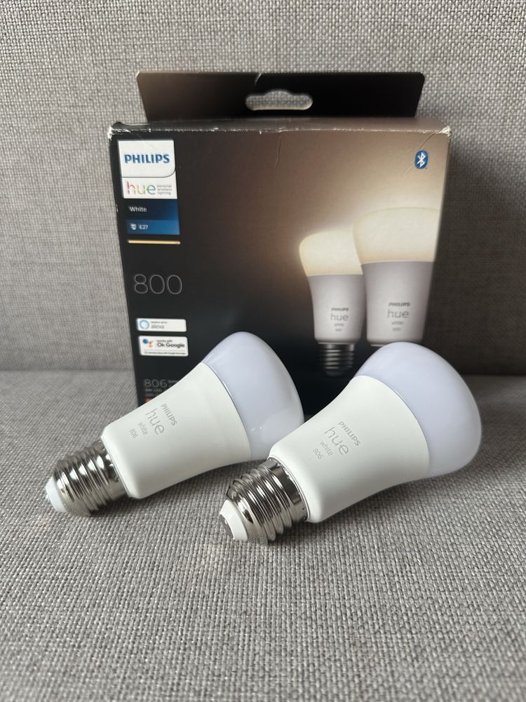 Philips hue 800 White - dwie żarówki e27