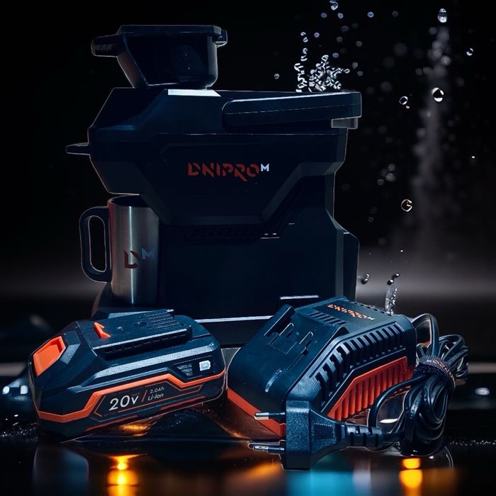 Акумуляторна кавомашина Dnipro-M DCM-200+АКБ і ЗП