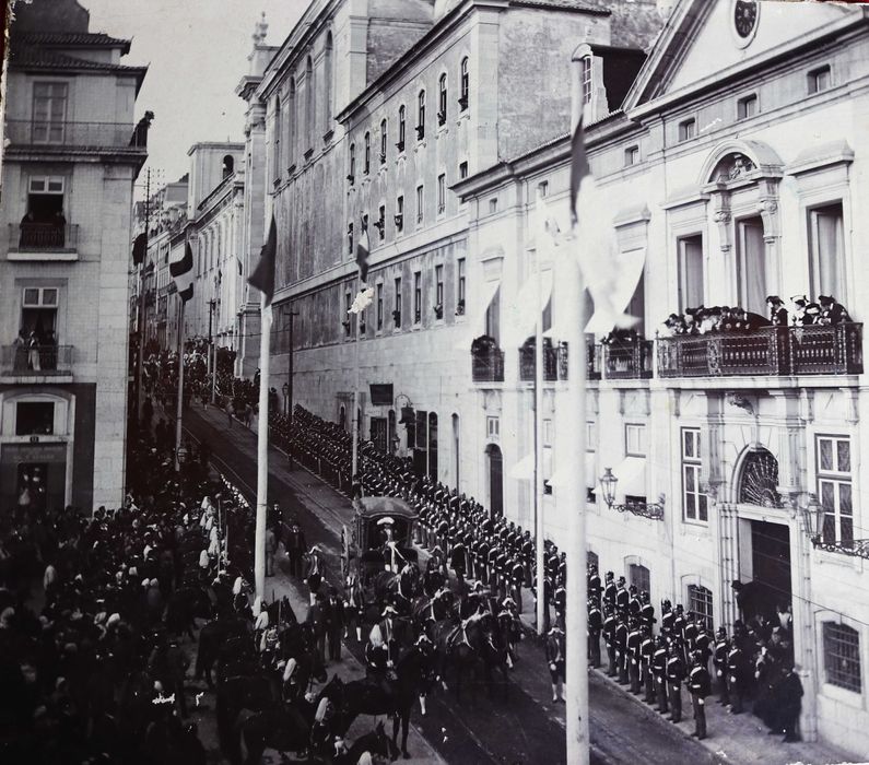 CASA REAL Visita de Estado Rei Afonso XIII cortejo rua do Alecrim