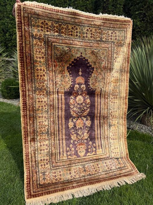 Jedwabny ręcznie tkany dywan turecki Kayserie 150x90 galeria 11 tyś