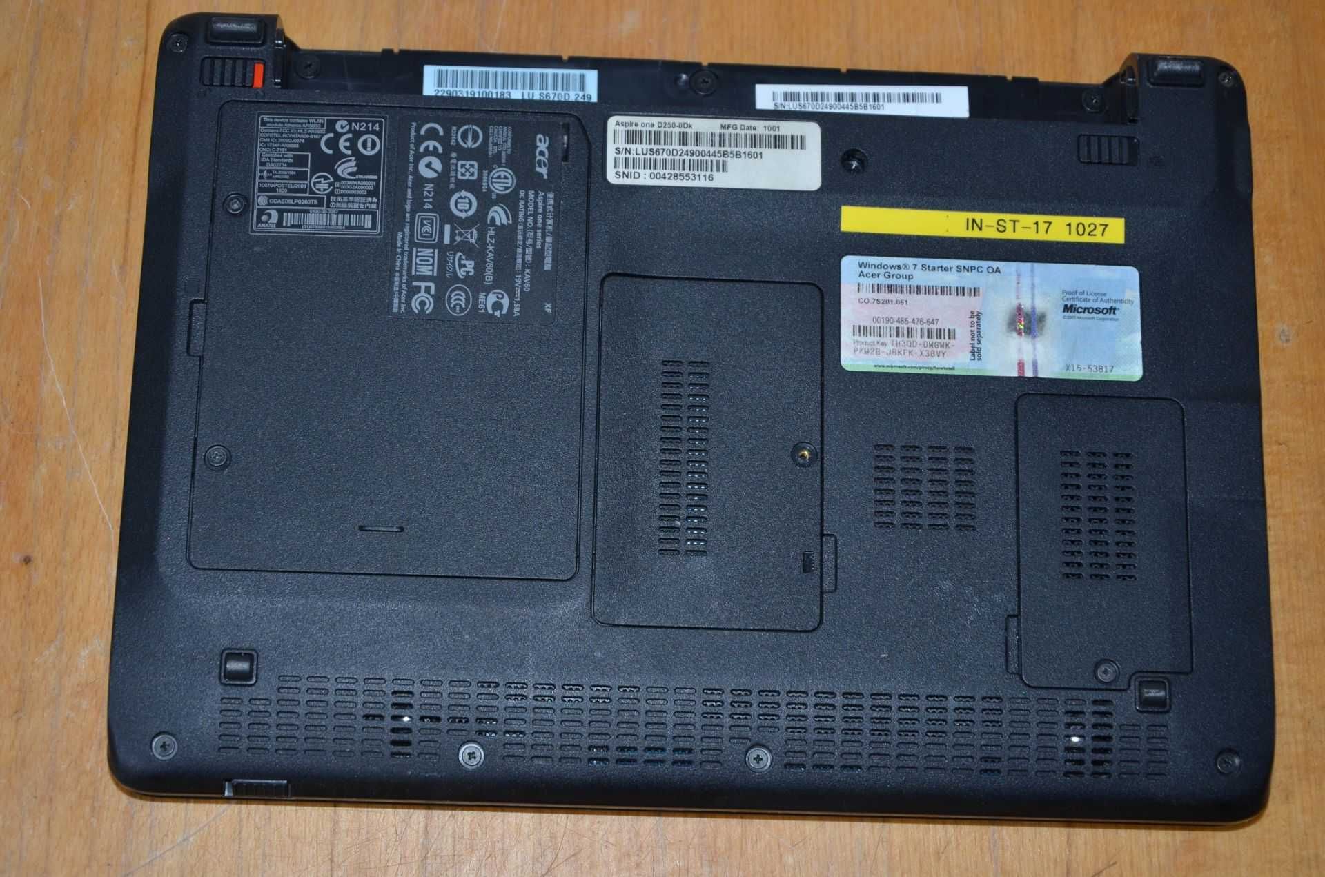 Нетбук Acer Aspire One D250-0Dk