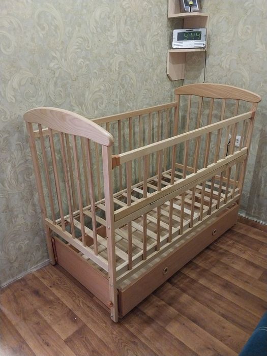 Кроватка Дитяче ліжечко з системою маятник