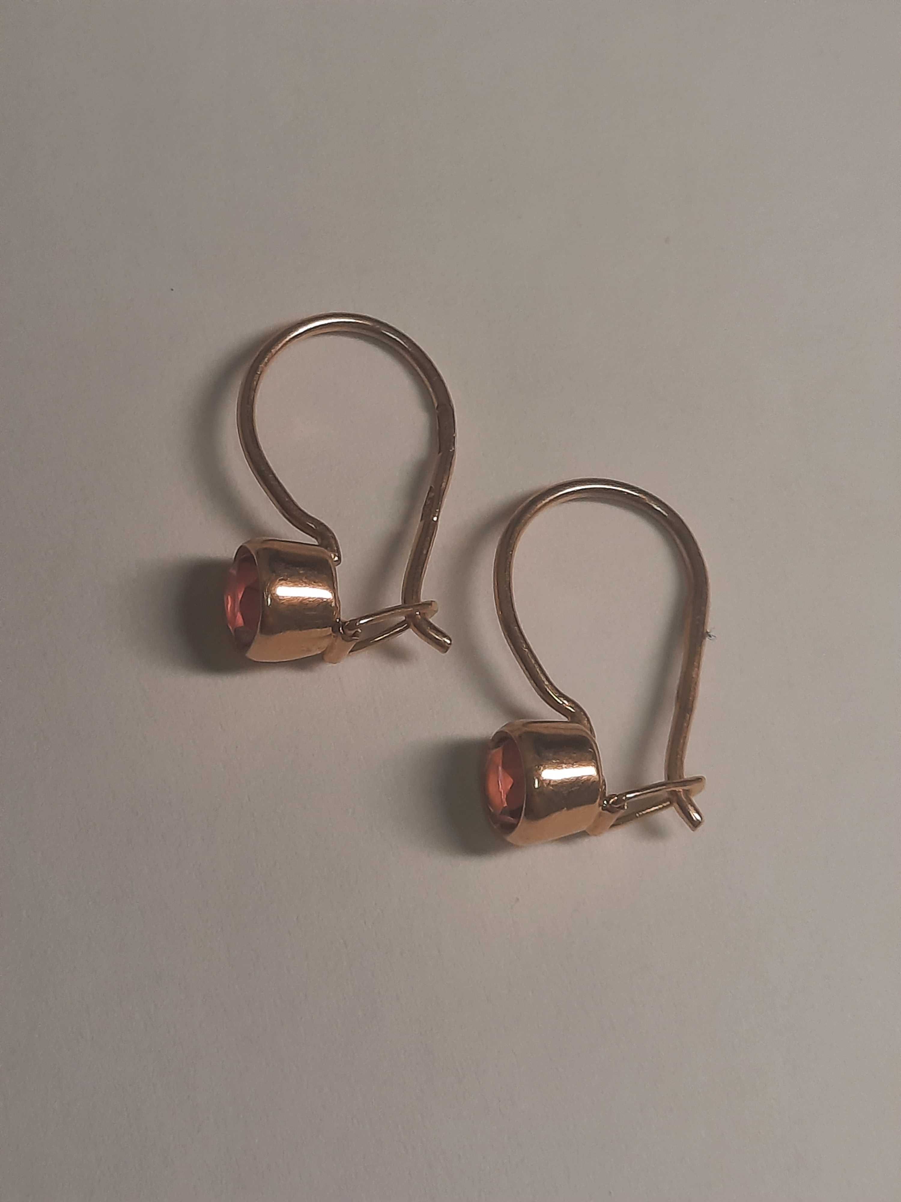 Золотые серьги СССР, сережки 583 пробы