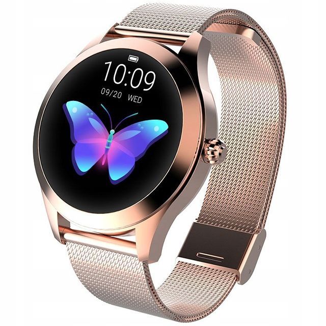 Elegancki Smartwatch Damski KW10 - Wodoodporny, Funkcje Sportowe
