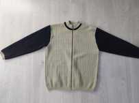 XL sweter rozpinany męski beżowy czarny retro
oldstyle vintage
