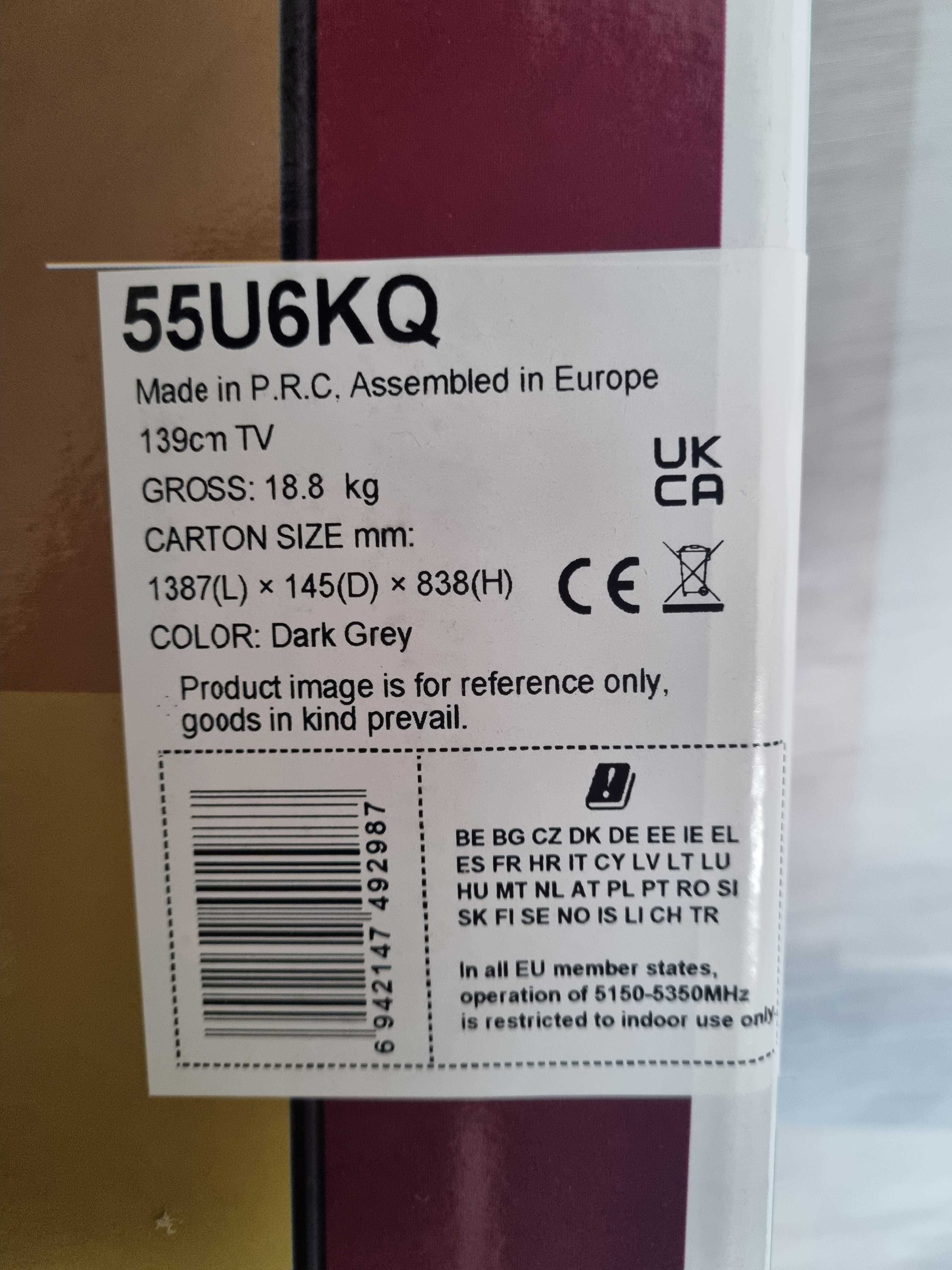 TV Hisense 55U6KQ MiniLED Smart TV 4K [C/ GARANTIA 2026]