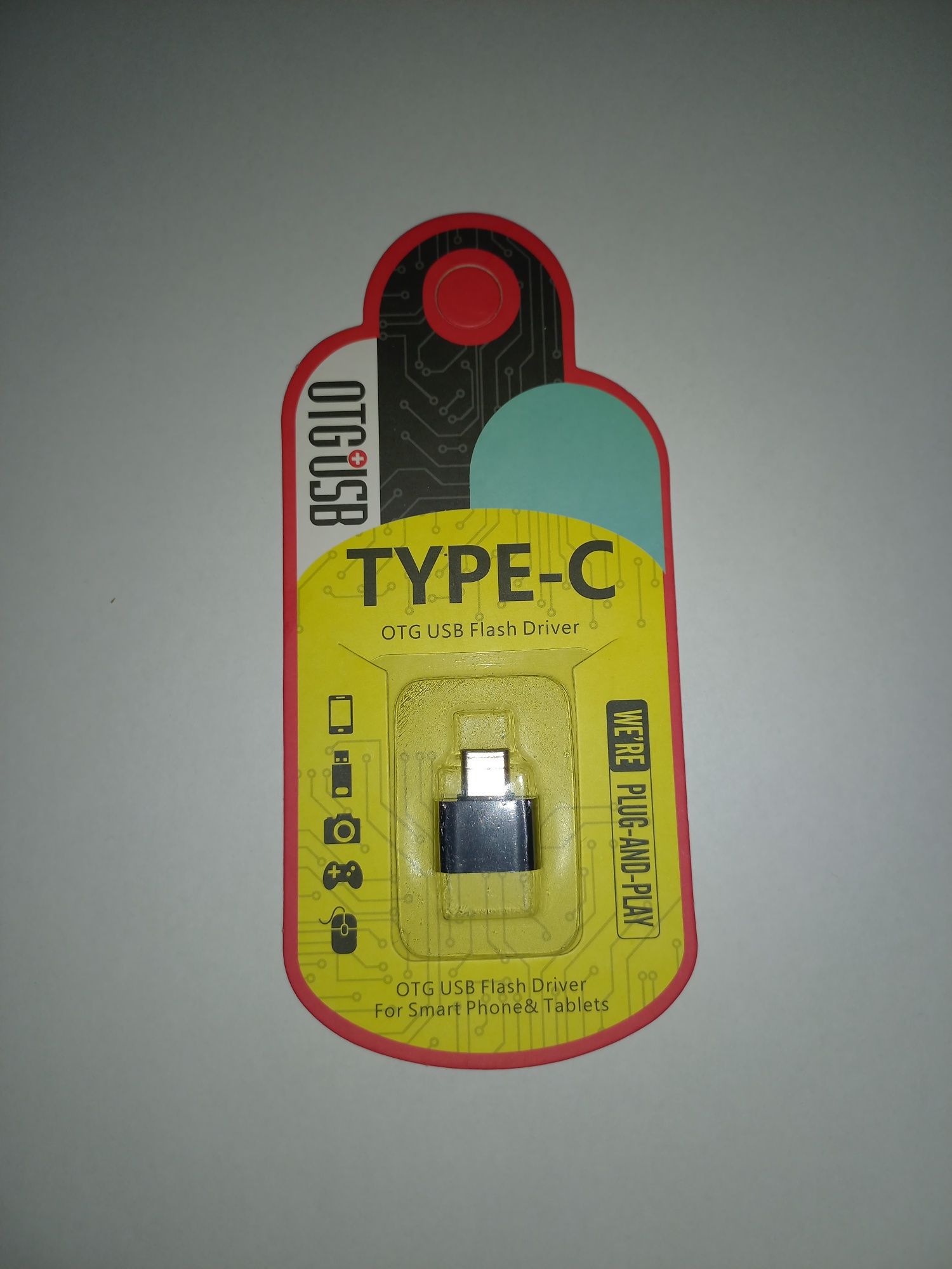 Перехідник флешки на телефон, з роз'ємом Micro USB, Type-C, OTG, ОТГ