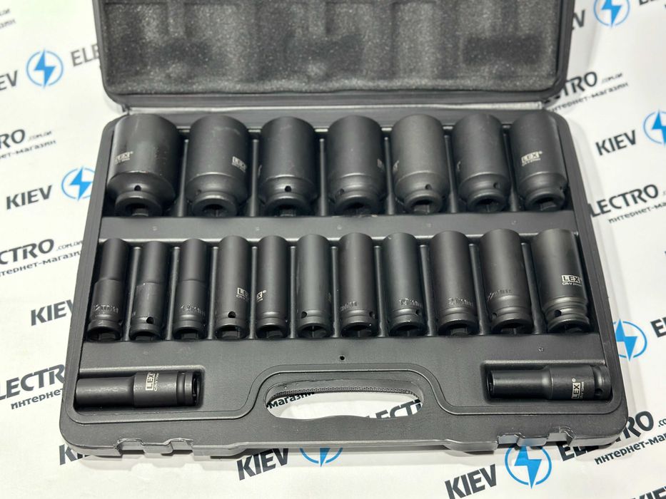 Набор ударных головок LEX LXIS20E : 1/2" 10-38мм (20шт) Чехия