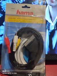 кабель  hama scart-2 rca-2rca +S video  1