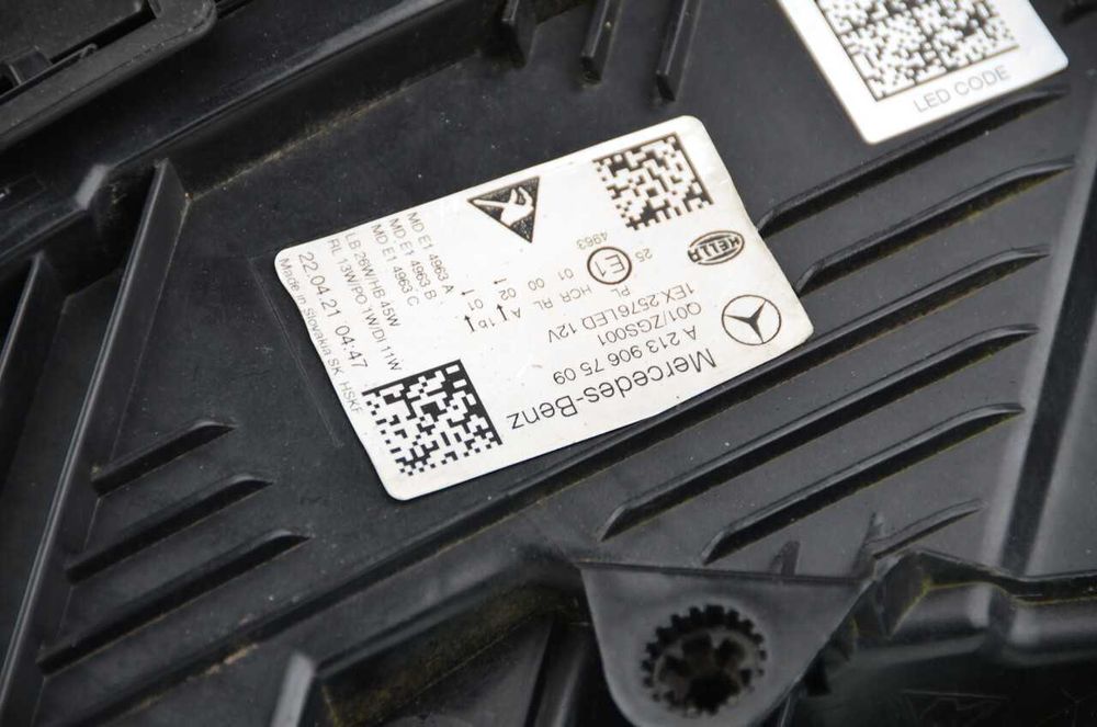 MERCEDES E KLASA W213 FULL LED lift performance lewa lampa przednia