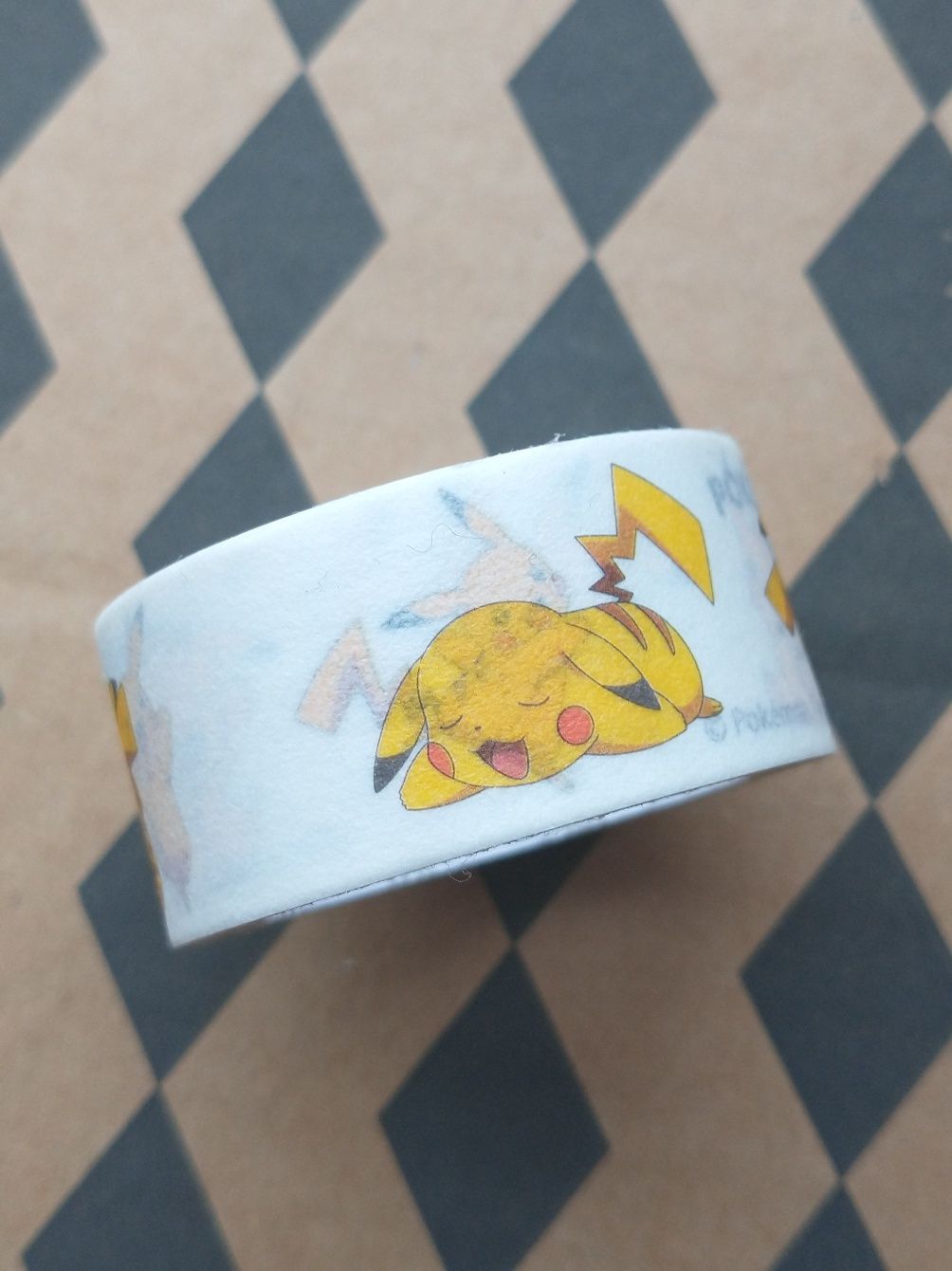 oficjalna taśma washi tape Pokemon Pikachu masking scrapbooking