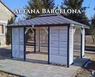 Altana drewniana ogrodowa Barcelona. Szybka realizacja. Producent