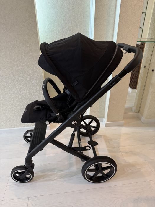 Коляска sybex balios S шасси+прогулочный блок, подстаканник, конверт