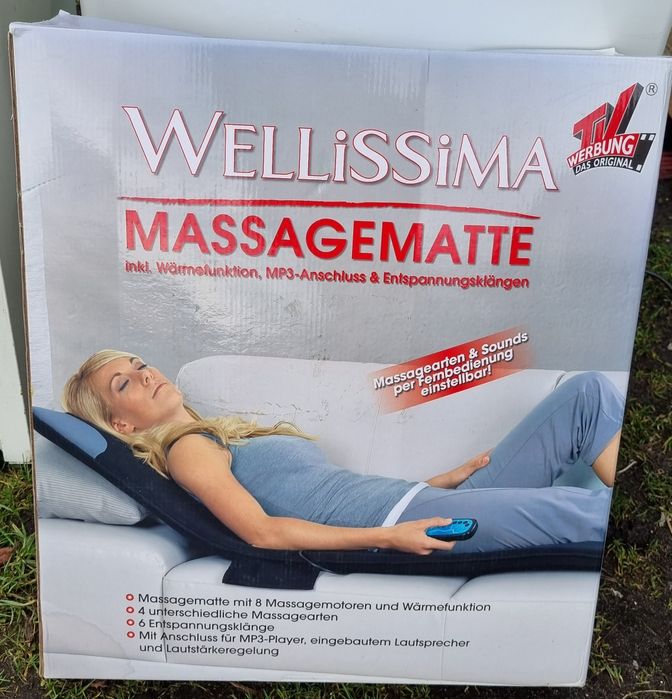 Mata masująca grzejąca z muzyką relaksacyjną