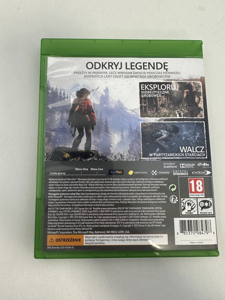 Gra Rise of The tomb rider XBOX ONE/ sklep