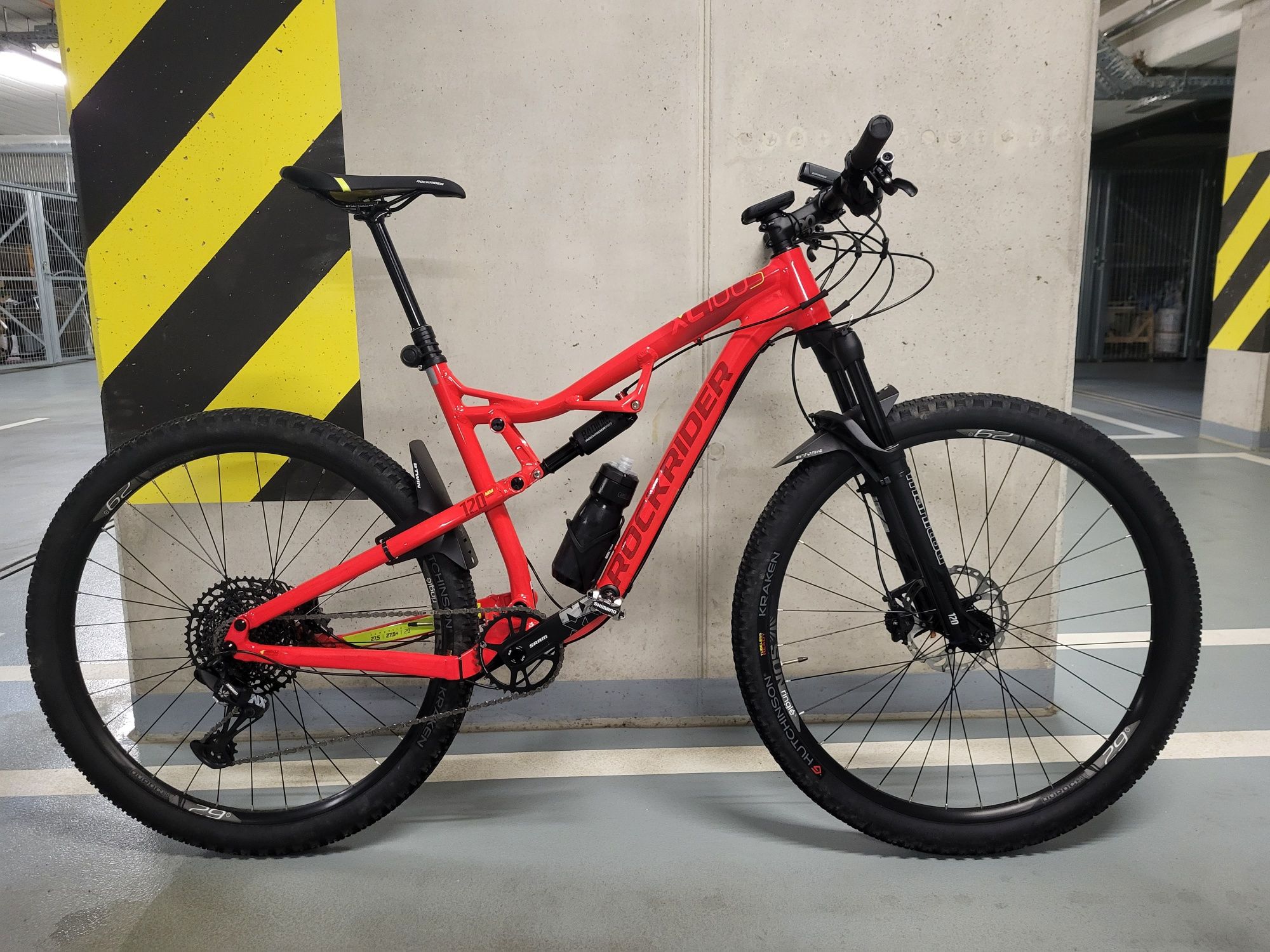 Rockrider XC 100S, rozmiar L. FULL SUSPENSION, MTB CROSS COUNTRY, 120m