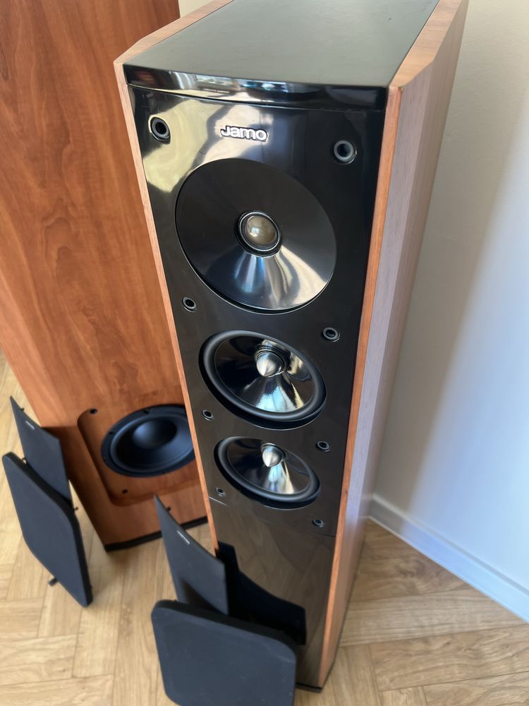 Jamo S606 s 606 608 stereo kolumny kino domowe bass glosniki monitory