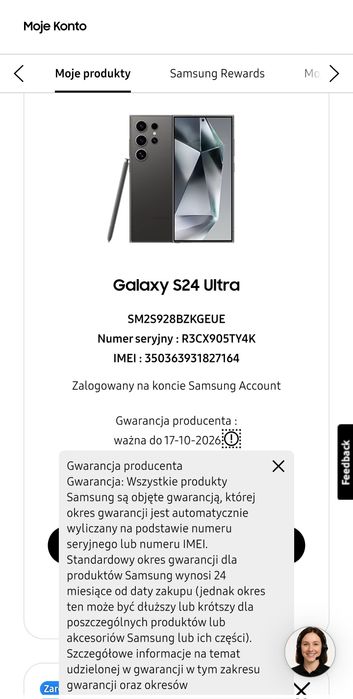 Samsung S 24 Ultra 12/256gb Gwarancjia 17.10.2026