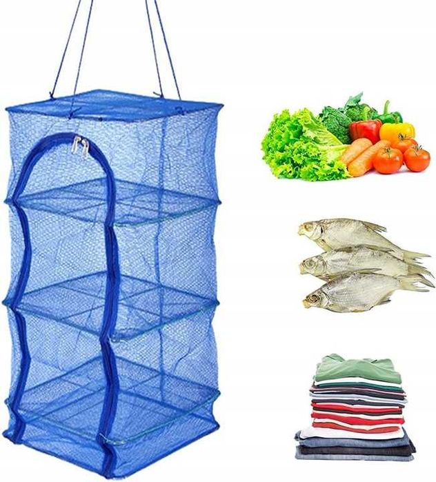 Suszarka Siatkowa Duża Wytrzymała do Grzybów Owoców Ziół Wędkarstwa