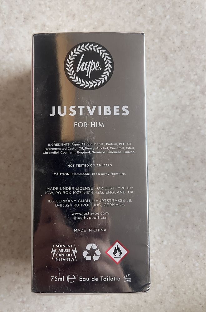 Парфуми чоловічий Hype justvibes for him, жіночий Seksy elegance.
