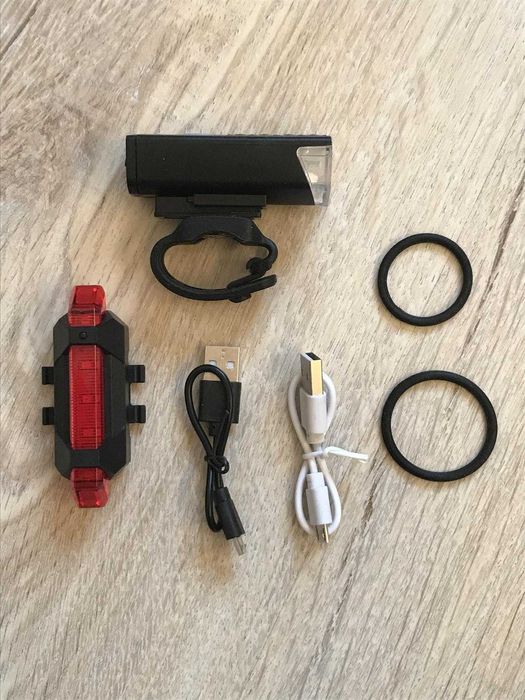 Lampki rowerowe przednia + tylna / latarka rowerowa / Bike LED Light
