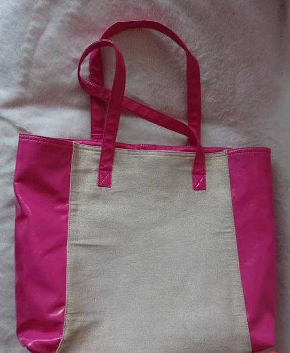 Ekskluzywna, duża, różowo - złota torebka z Londynu, torba, Vintage