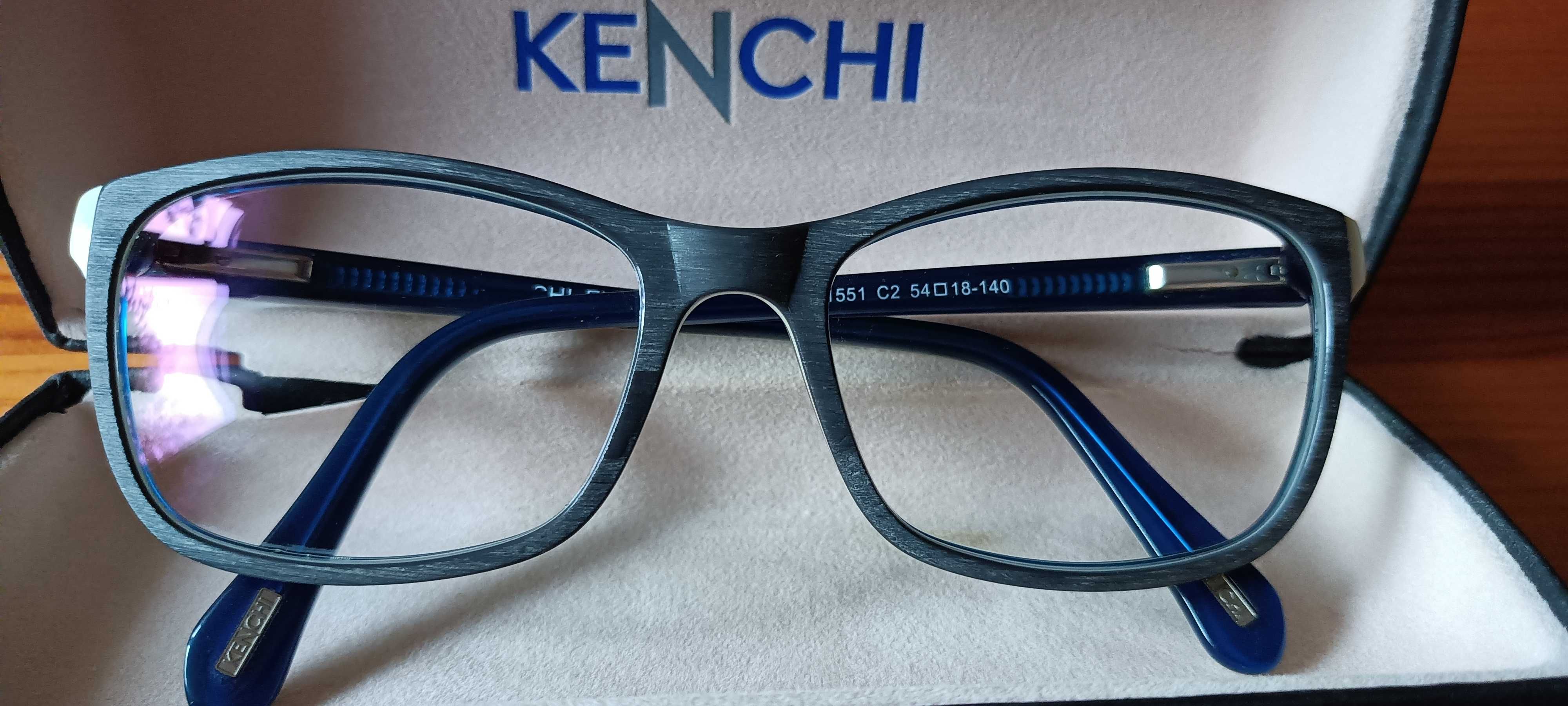 Oprawki do okularów, imitacja drewna, Kenchi.