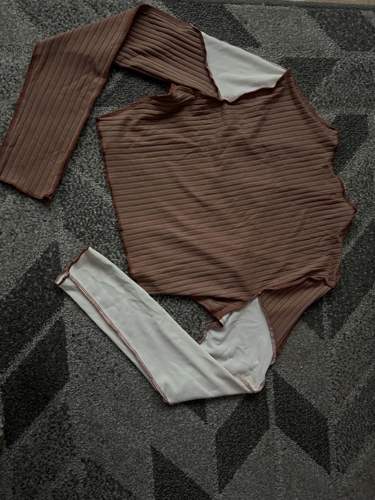 Bluzka top brązowy roz. 38 (M) SHEIN . Nowa
